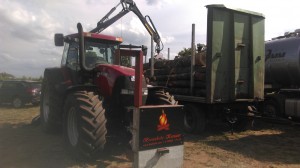 Transport von Stammholz (Brennholz)